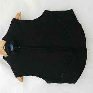 NYGARD sport black wool zippered vest petite medium
